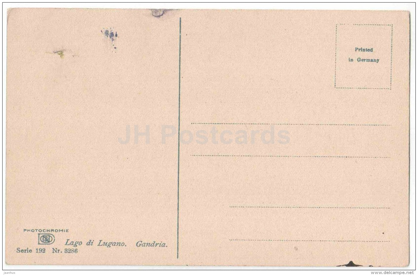 Lago di Lugano - Gandria - serie 192 - Photochromie - Nr. 3286 - Switzerland - old postcard - unused - JH Postcards