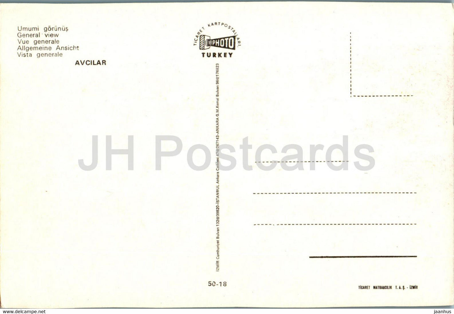 Avcilar - general view - 50-18 - Turkey - unused