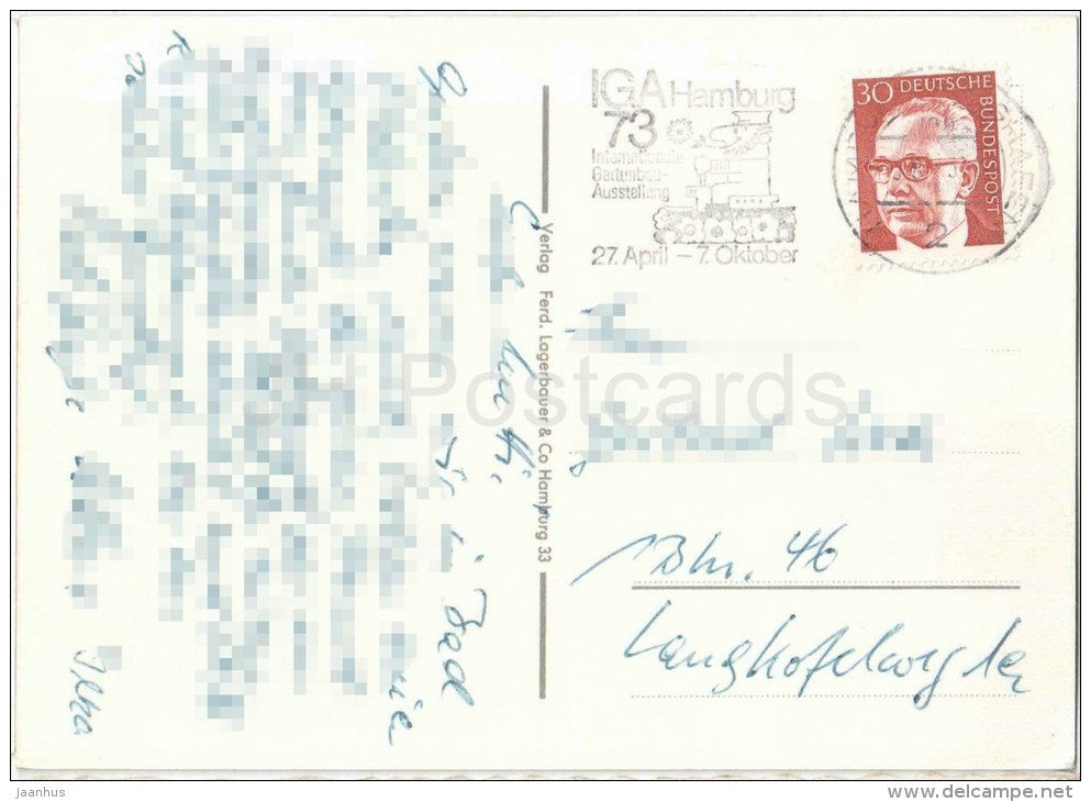 Schlösser bei Bad Oldesloe - Schloss Nütschau - Grabau - Blumendorf - castle - Germany - gelaufen - JH Postcards