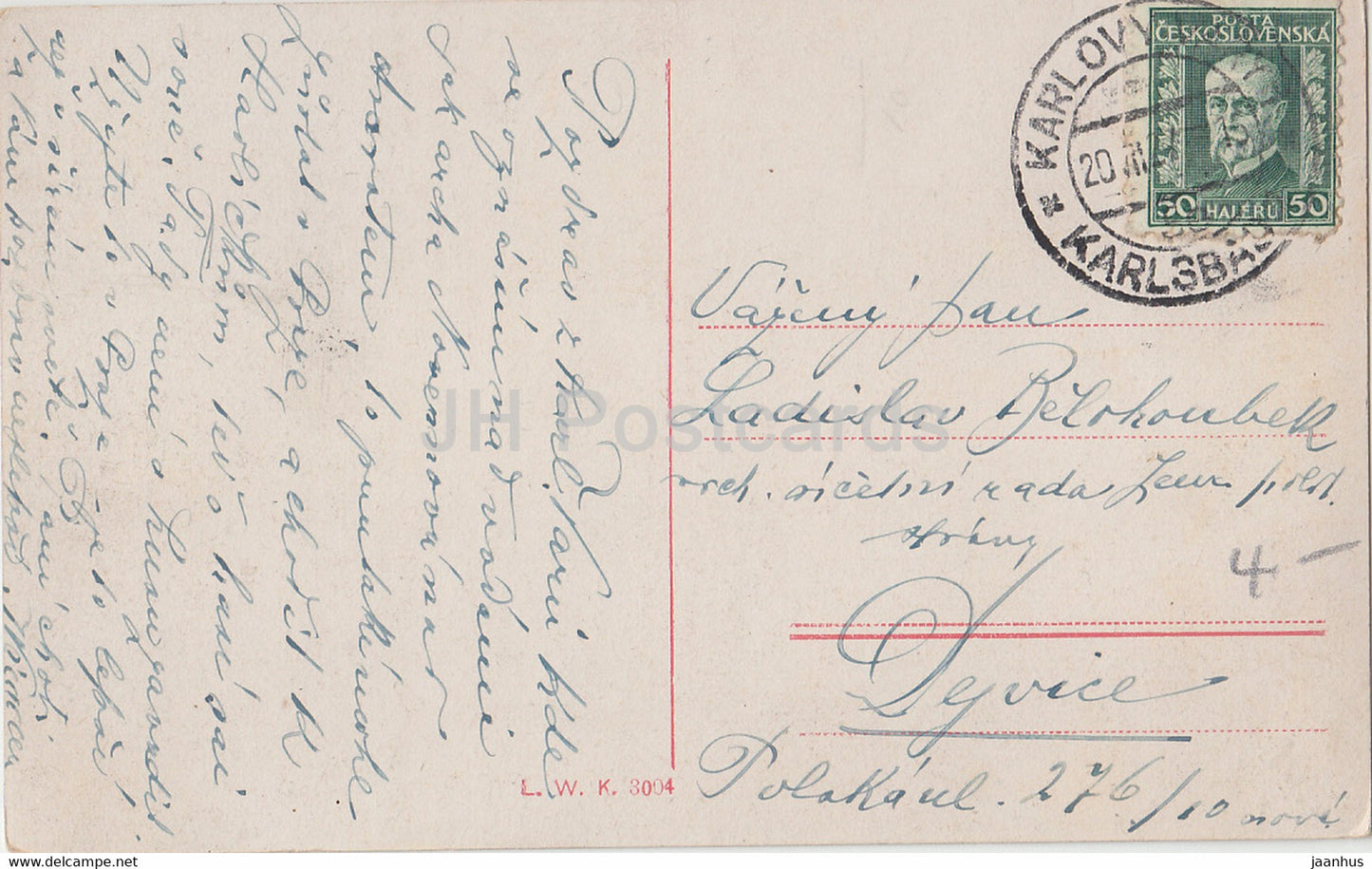 Karlovy Vary - Karlsbad - Aeussere - Sprudelkolonnade - carte postale ancienne - Tchécoslovaquie - République tchèque - utilisé