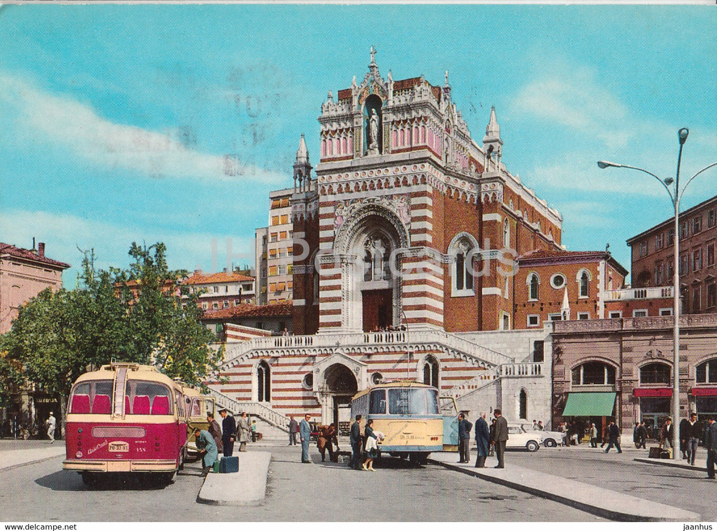 Rijeka - Kapucinska crkva - Capuchin Church - bus - 1974 - Yugoslavia - Croatia - used - JH Postcards