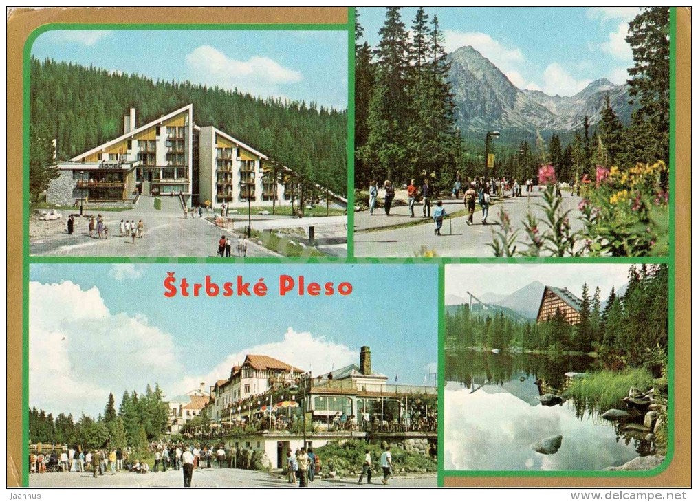 Strbske Pleso - hotel FIS - Strbske Solisko - Patria - Vysoke Tatry - High Tatras - Czechoslovakia - Slovakia - used - JH Postcards