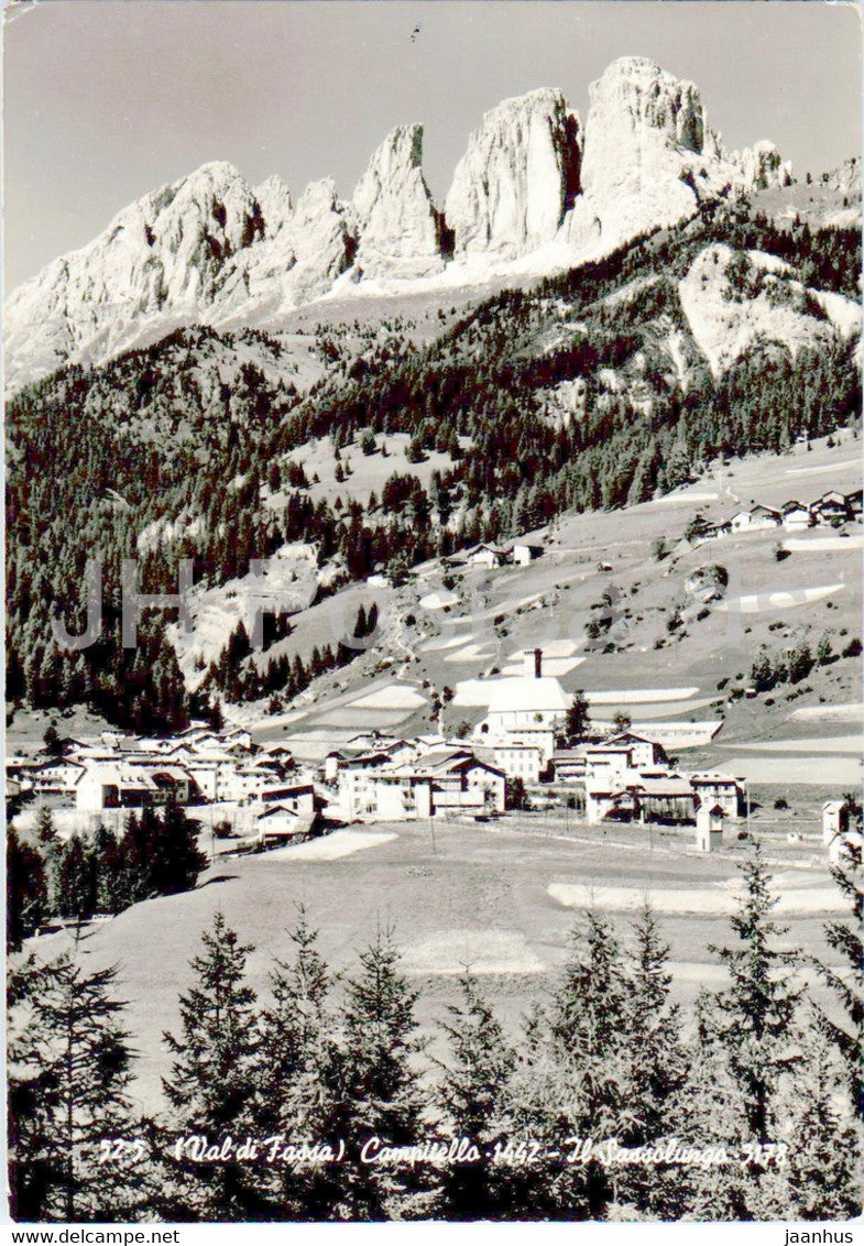 Val di Fassa - Campitello - Il Sassolungo - old postcard - 1958 - Italy - used - JH Postcards