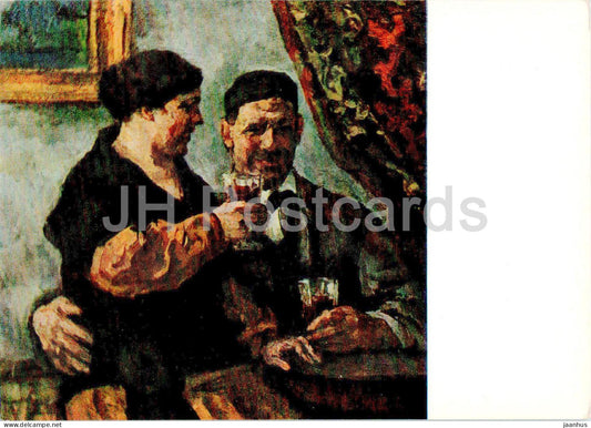 painting by P. Konchalovsky - The Artist and His Wife - Russian art - 1968 - Russia USSR - unused - JH Postcards