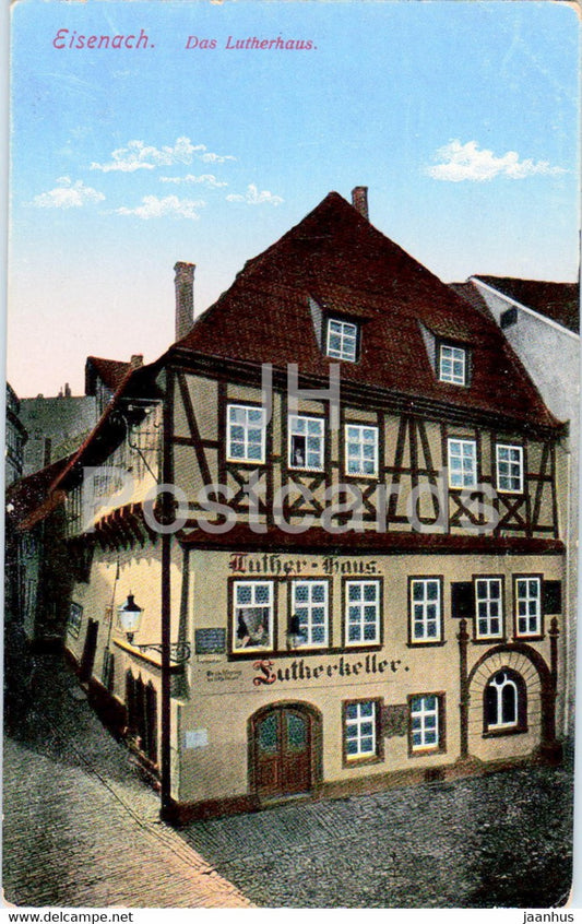 Eisenach - Das Lutherhaus - Feldpost - military mail - 22921 - old postcard - 1917 - Germany - used - JH Postcards