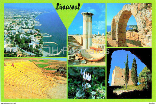 Limassol - ancient world - Cyprus - used - JH Postcards