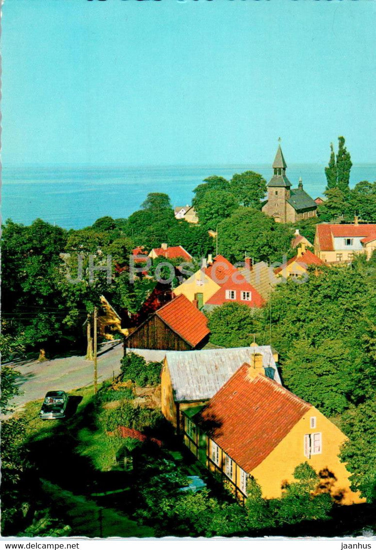 Bornholm - Udsigt fra Broen - Gudhjem - view from the bridge - 1978 - Denmark - used - JH Postcards
