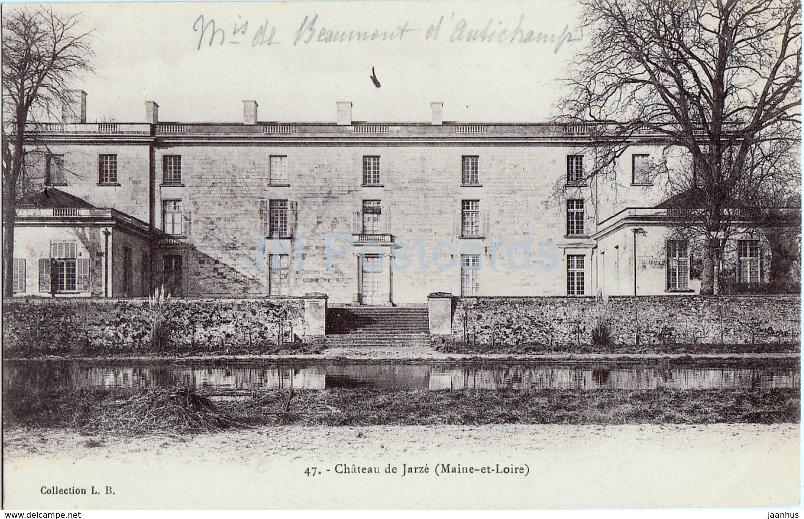 Chateau de Jarze - castle - 47 - old postcard - France - used - JH Postcards