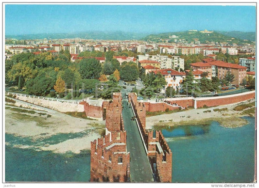 Veduta panoramica da Castelvecchio - Verona - Veneto - 108 - Italia - Italy - unused - JH Postcards