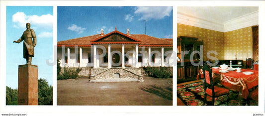 Lazo Village - monument to Lazo - Lazo house museum - interior - 1985 - Moldova USSR - unused