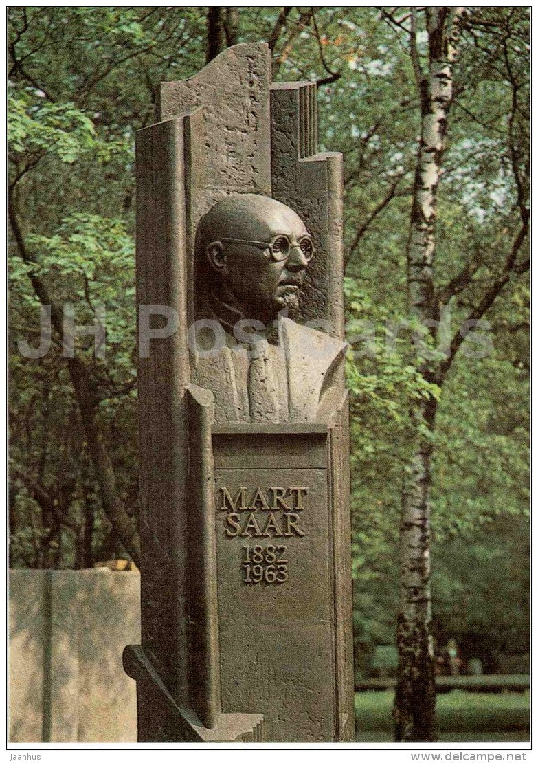 monument to the composer Mart Saar - Tallinn - 1985 - Estonia USSR - unused - JH Postcards