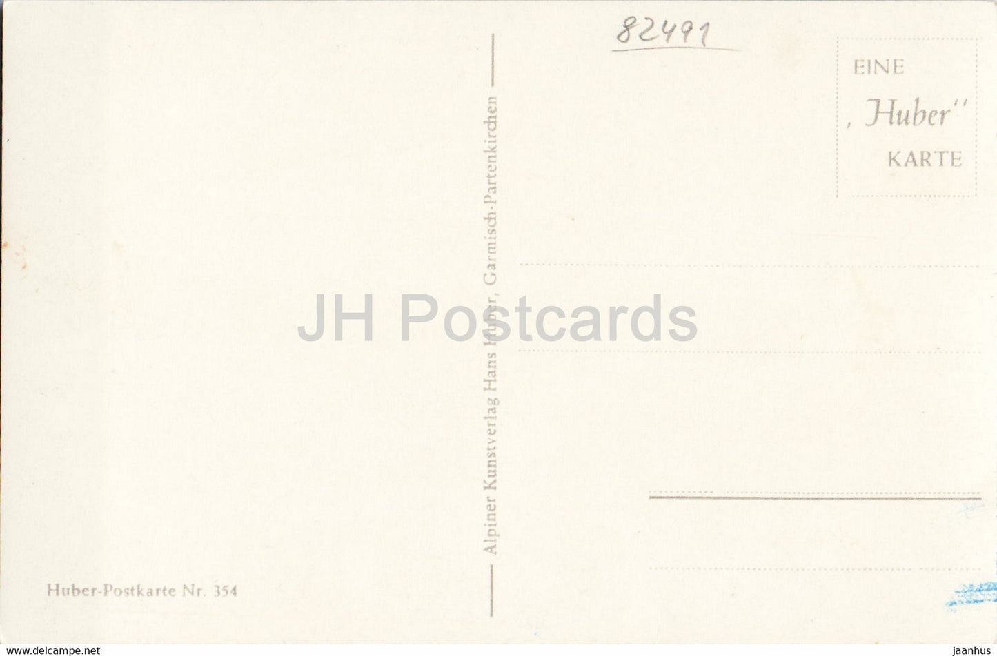 Grainau gg Gr u Kl. Waxenstein 2278 m - church - old postcard - Germany - unused