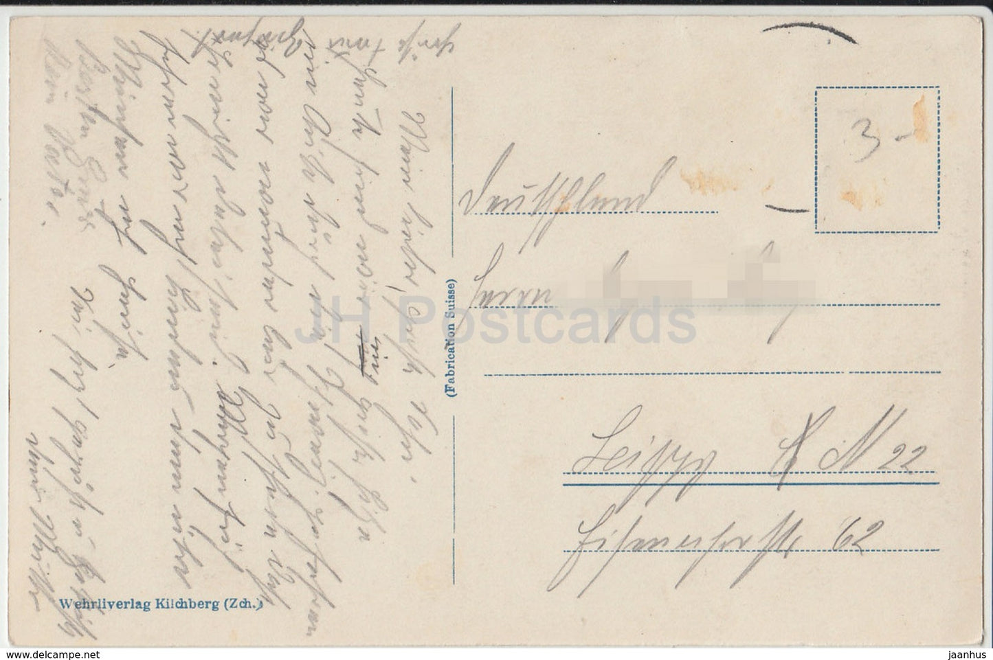 Unterwasser - hôtel Sternen - 30894 - Suisse - carte postale ancienne - utilisée