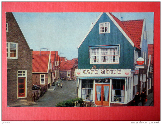Fishing Town Volendam - cafe - 1976 - Netherlands - unused - JH Postcards