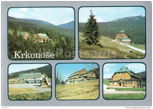 Krkonose - Jeleny hut - Fucikova hut - Davidova hut - Maly Sisak - Czechoslovakia - Czech - unused - JH Postcards