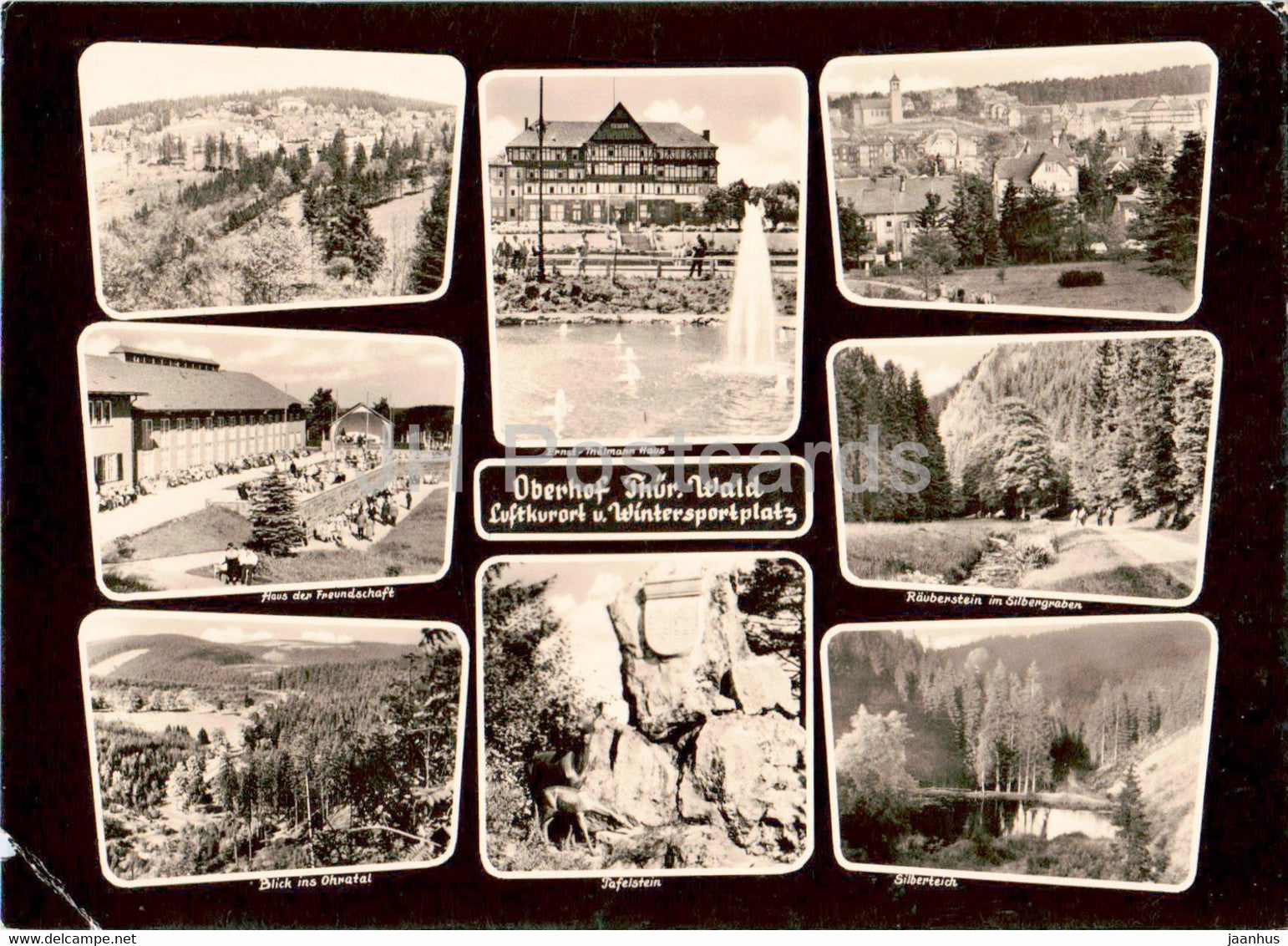 Oberhof - Thur Wald - Luftkurort u Wintersportplatz - old postcard - 1963 - Germany DDR - used - JH Postcards