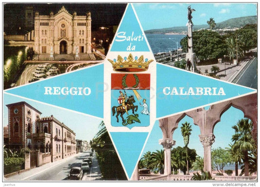 Saluti da Reggio Calabria - Calabria - RC 60 - Italia - Italy - sent from Italy to Austria 1966 - JH Postcards