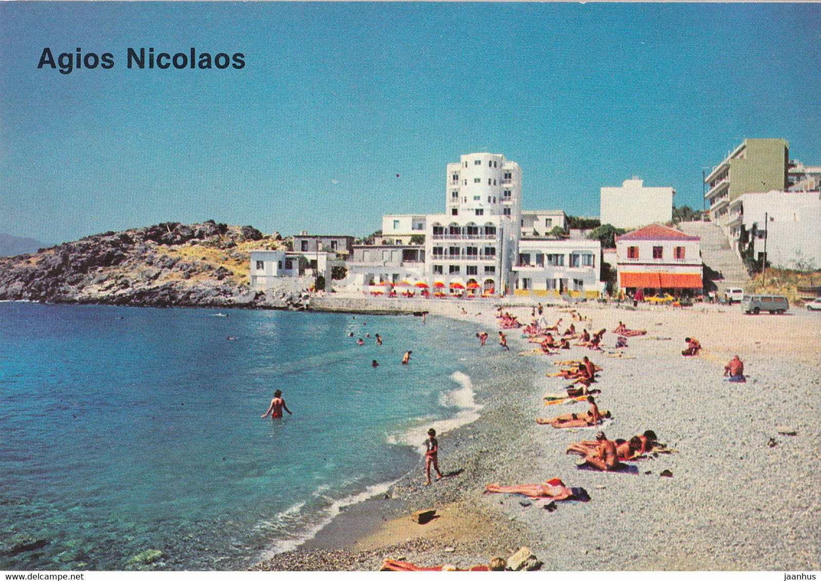 Crete - Agios Nikolaos - Agios Nicolaos - beach - Greece - unused - JH Postcards