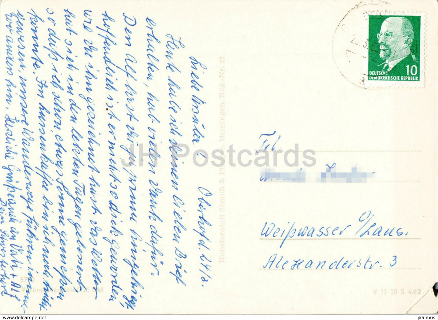 Oberhof - Thur Wald - Luftkurort u Wintersportplatz - old postcard - 1963 - Germany DDR - used