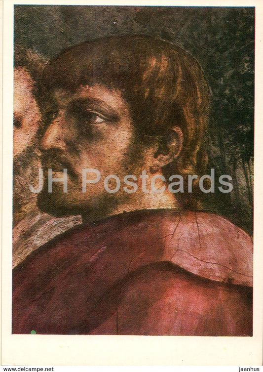 painting by Masaccio - Self portrait - Italian art - 1978 - Russia USSR - unused - JH Postcards