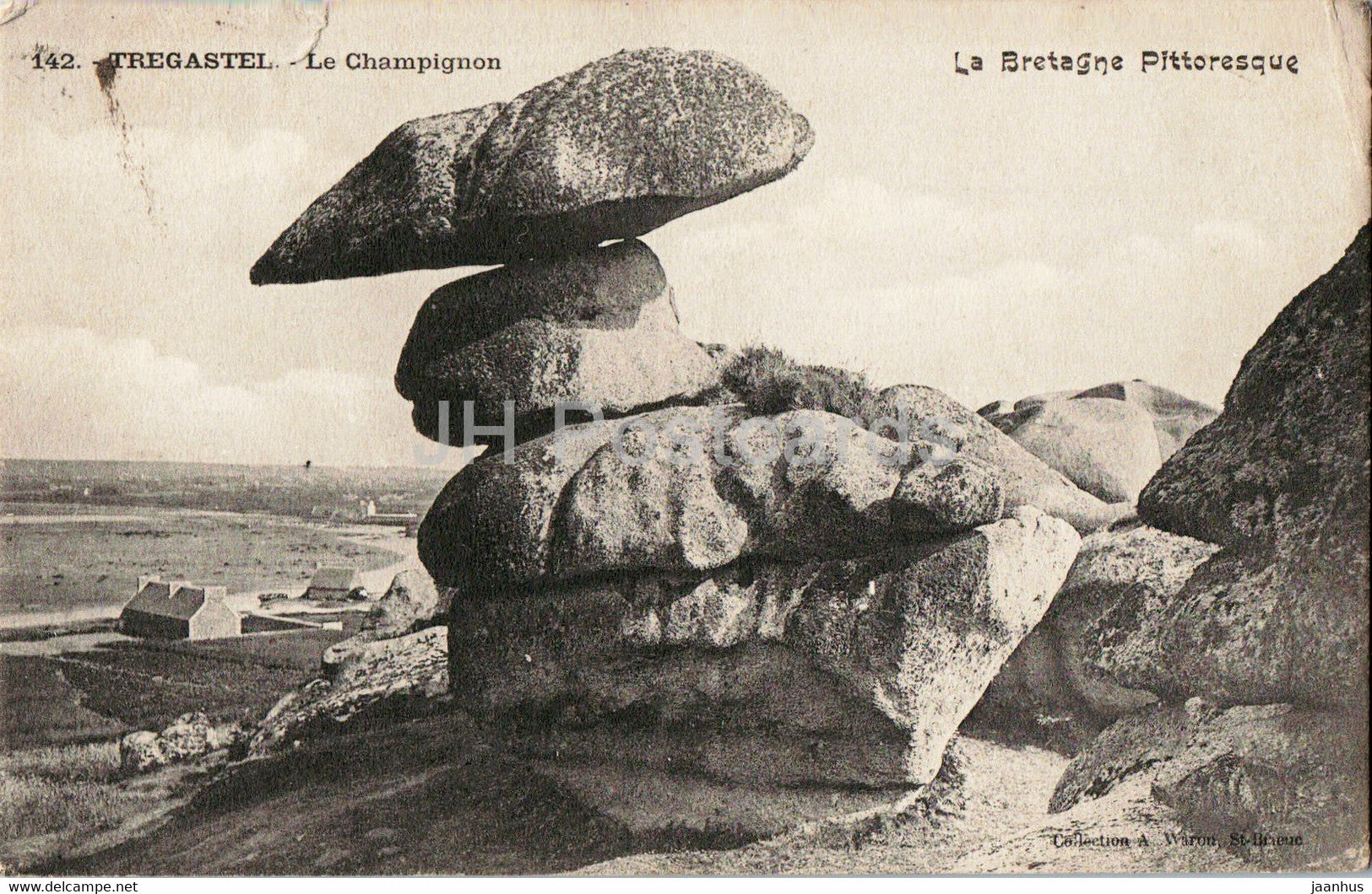 Tregastel - Le Champignon - La Bretagne Pittoresque - 142 - old postcard - 1905 - France - used - JH Postcards