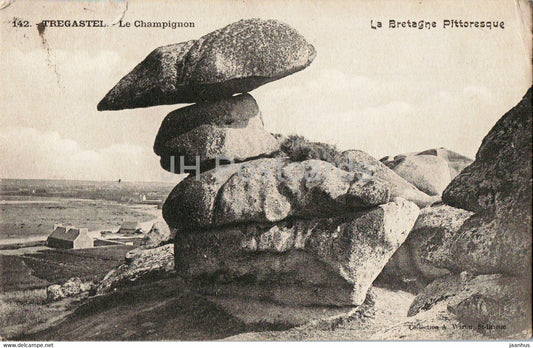 Tregastel - Le Champignon - La Bretagne Pittoresque - 142 - old postcard - 1905 - France - used - JH Postcards