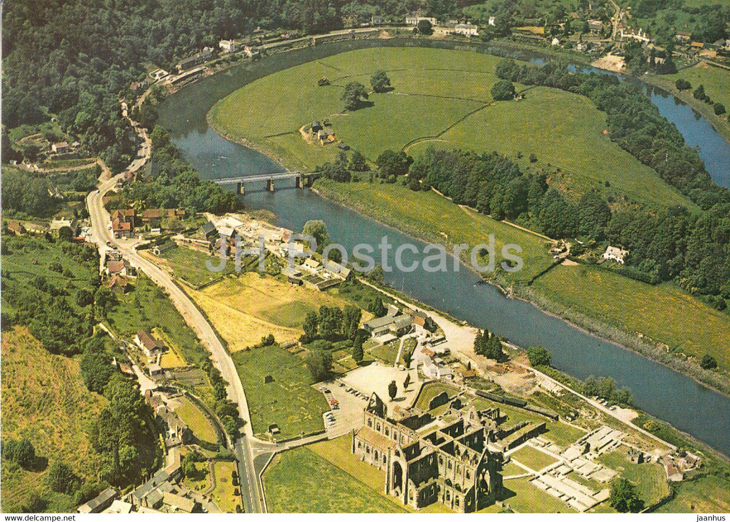 Tintern Abbey - Gwent - Air View - Wales - United Kingdom - unused - JH Postcards