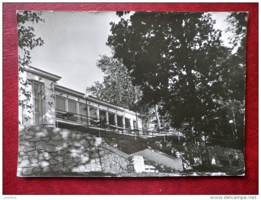 Cafe Restaurant Pühajärve near Otepää - 1963 - Estonia USSR - used - JH Postcards