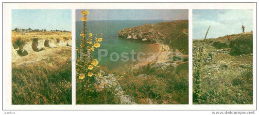 ruins - necropolis - Ilurat - Nymphaion - the Ancient cities - Crimea - Krym - 1984 - Ukraine USSR - unused - JH Postcards