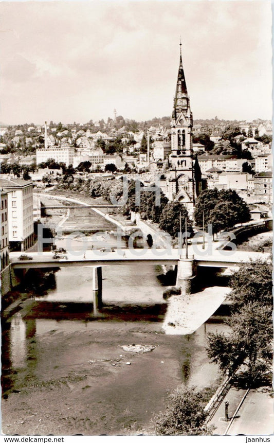 Pforzheim - Die Pforte des Schwarzwaldes - bridge - old postcard - Germany - unused - JH Postcards
