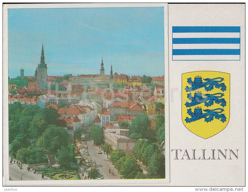 Great Coastal Gate and Fat Margaret Tower - Tallinn - Estonia USSR - 1992 - unused - JH Postcards