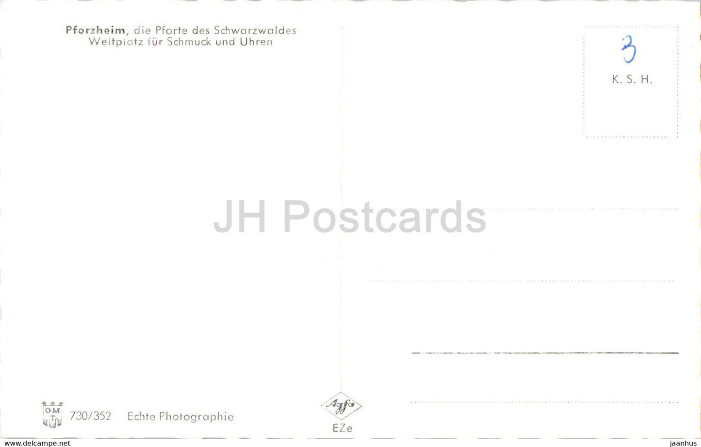 Pforzheim - Die Pforte des Schwarzwaldes - pont - carte postale ancienne - Allemagne - inutilisé