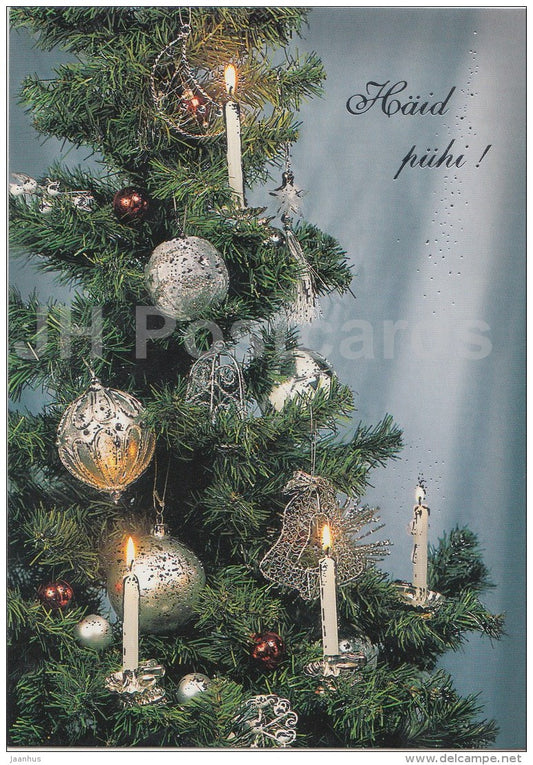 Christmas Greeting Card - christmas tree - Estonia - used in 2006 - JH Postcards