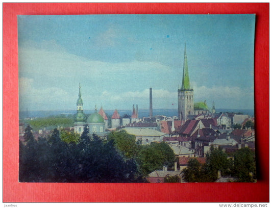 Old Town view - I - Tallinn - stationery card - 1971 - Estonia USSR - unused - JH Postcards