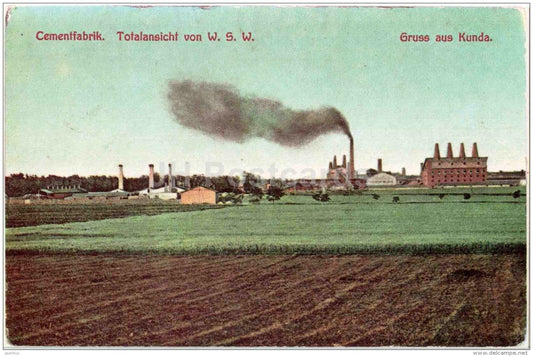 Cement Factory in Kunda - Virumaa - OLD POSTCARD REPRODUCTION! - 1990 - Estonia USSR - unused - JH Postcards