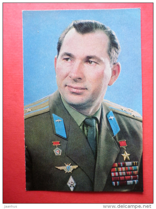 Pavel Belyayev , Voskhod 2 - Soviet Cosmonaut - space - 1973 - Russia USSR -unused - JH Postcards