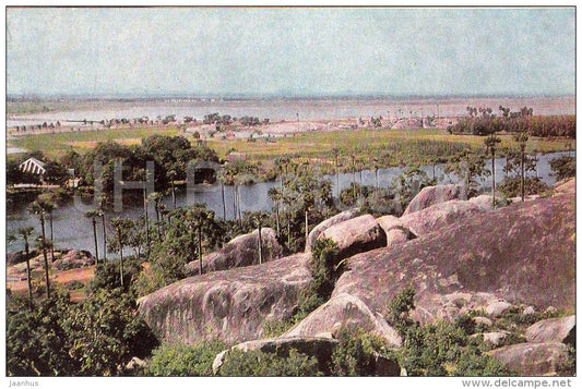rural landscape of state Madras - Ancient Observatory - 1968 - India - unused - JH Postcards