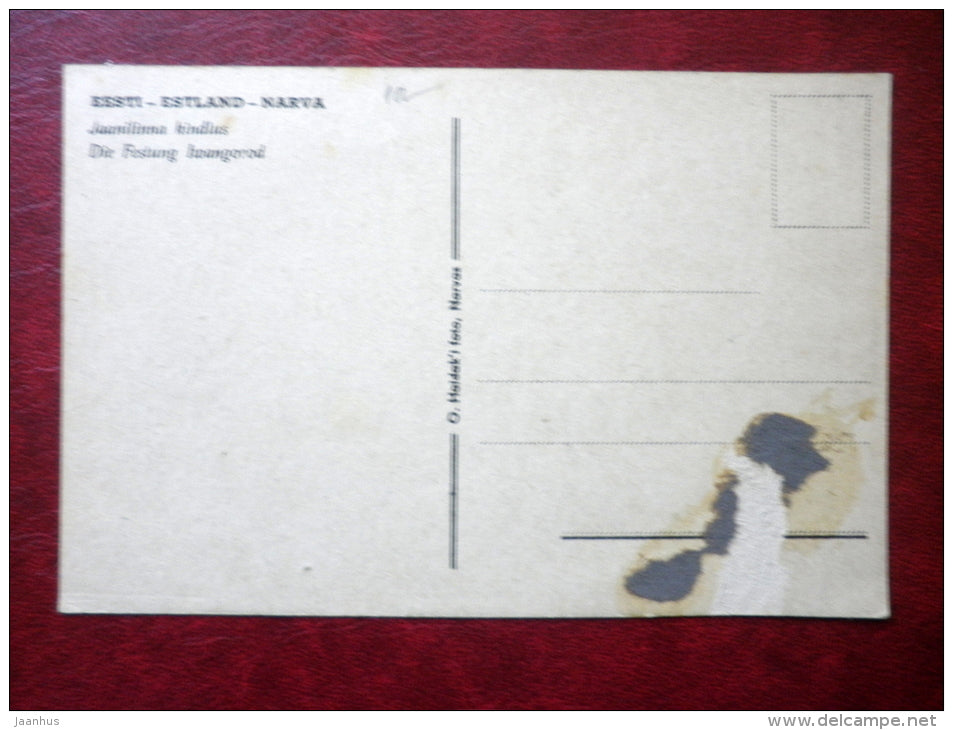 Jaanilinna fortress - Narva - 1930s - Estonia - unused - JH Postcards
