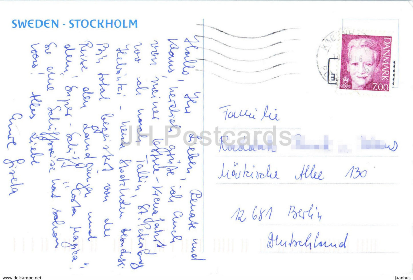 Stockholm - Schiff - 1991 - Schweden - gebraucht
