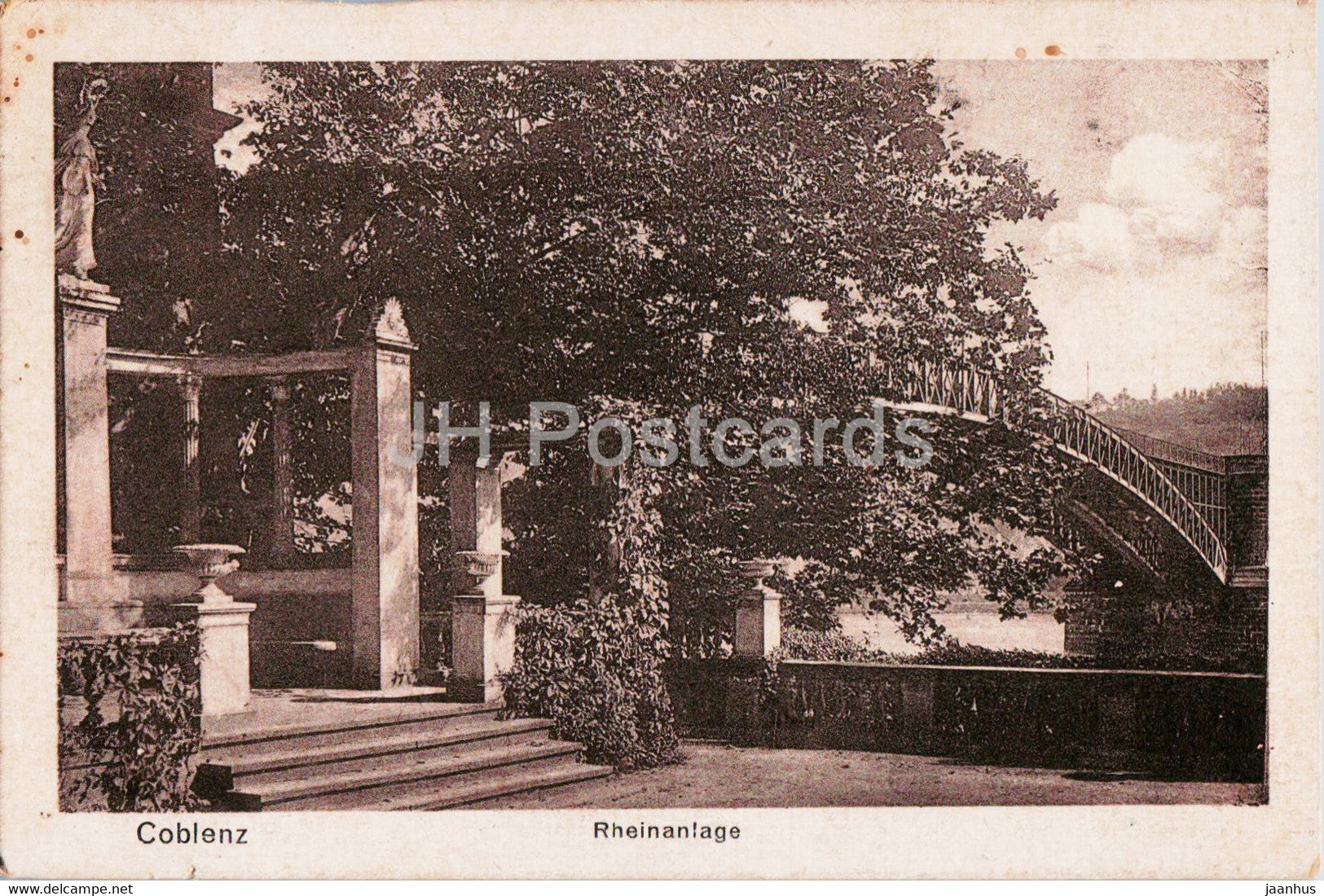 Coblenz - Koblenz - Rheinanlage - 10747 - old postcard - 1921 - Germany - used - JH Postcards
