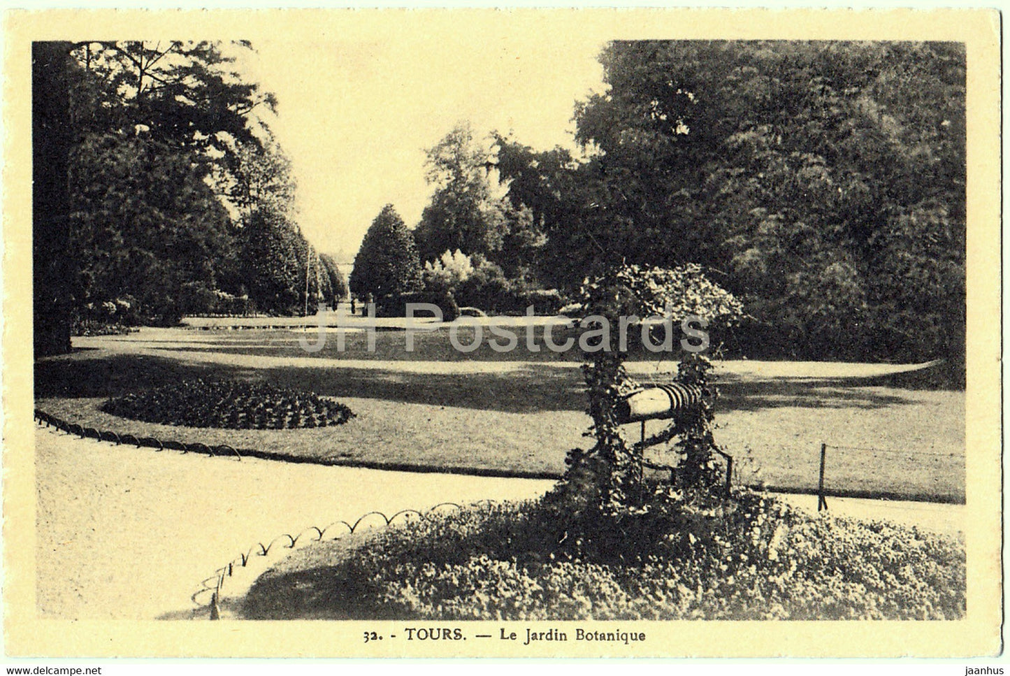 Tours - Le Jardin Botanique - 32 - old postcard - France - unused - JH Postcards