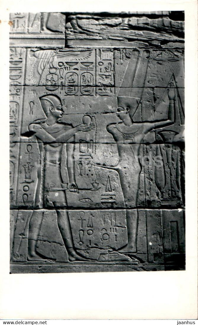 Luxor - Alexander the Great - burning incense pouring perfumes before Menn - ancient world - Egypt - unused - JH Postcards