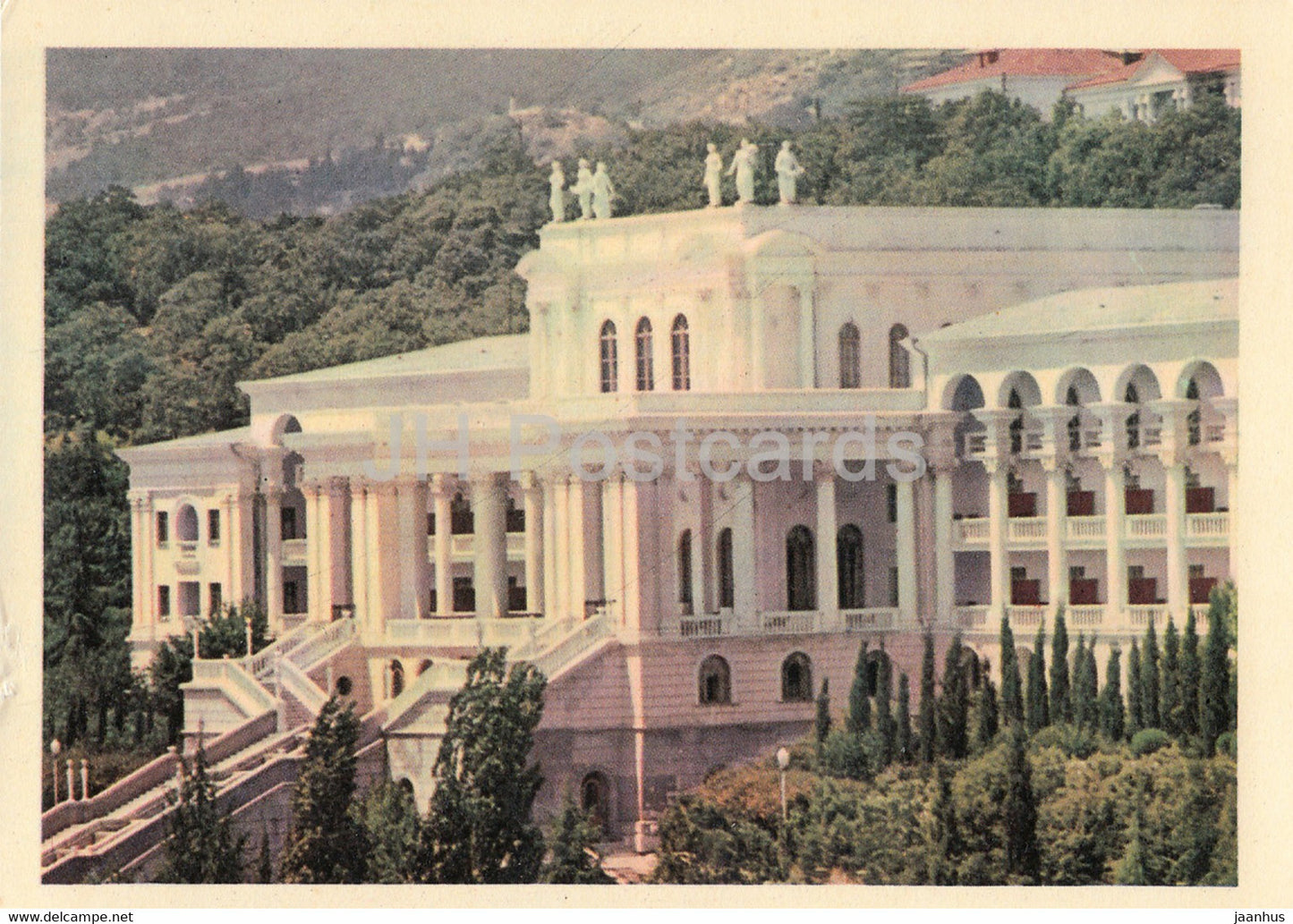 Ukraine sanatorium in Miskhor - 1 - Crimea - Ukraine USSR - unused - JH Postcards