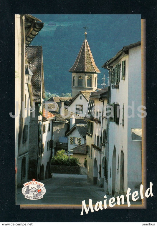 Maienfeld Vorstad - downtown - Switzerland - unused - JH Postcards