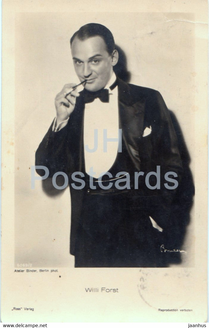 Austrian actor Willi (Willy) Frost - Film - Movie - 1932 - old postcard - used - JH Postcards