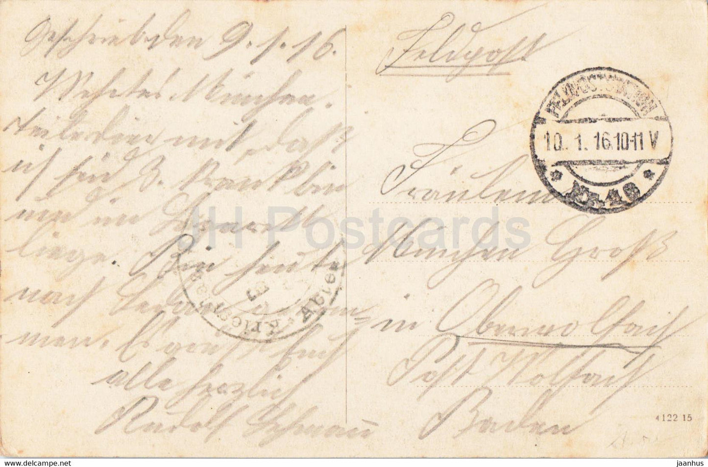 Sedan - Fortifications de l'ancienne Citadelle - Feldpost - courrier militaire - carte postale ancienne - 1916 - France - utilisé
