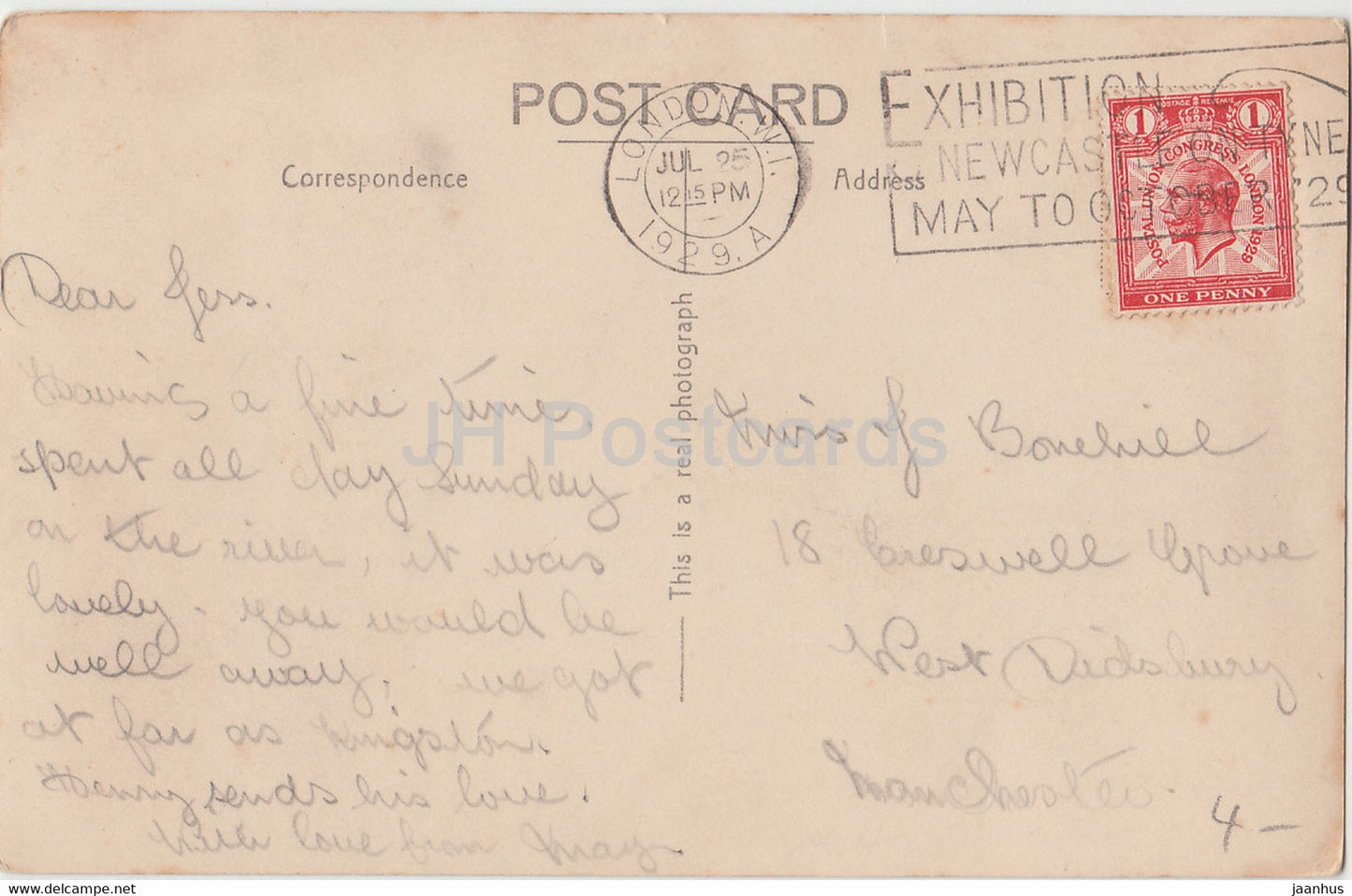 Londres - The Embankment &amp; Hotels Cecil &amp; Savoy - tram - 24297 - carte postale ancienne - 1929 - Angleterre - Royaume-Uni - utilisé