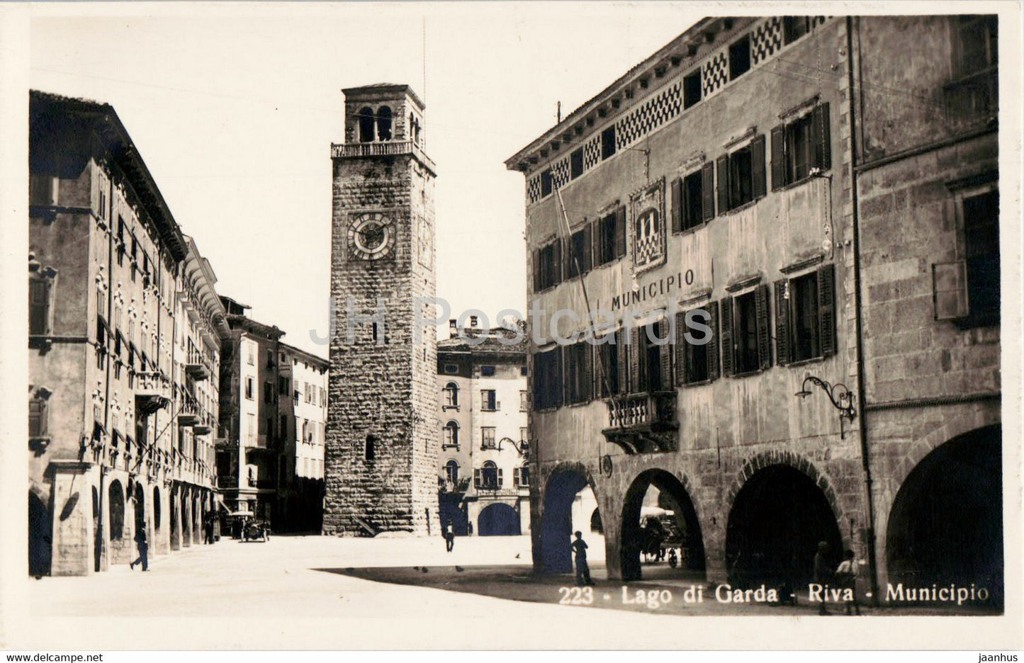 Lago di Garda - Riva - Municipio - 223 - old postcard - Italy - unused - JH Postcards