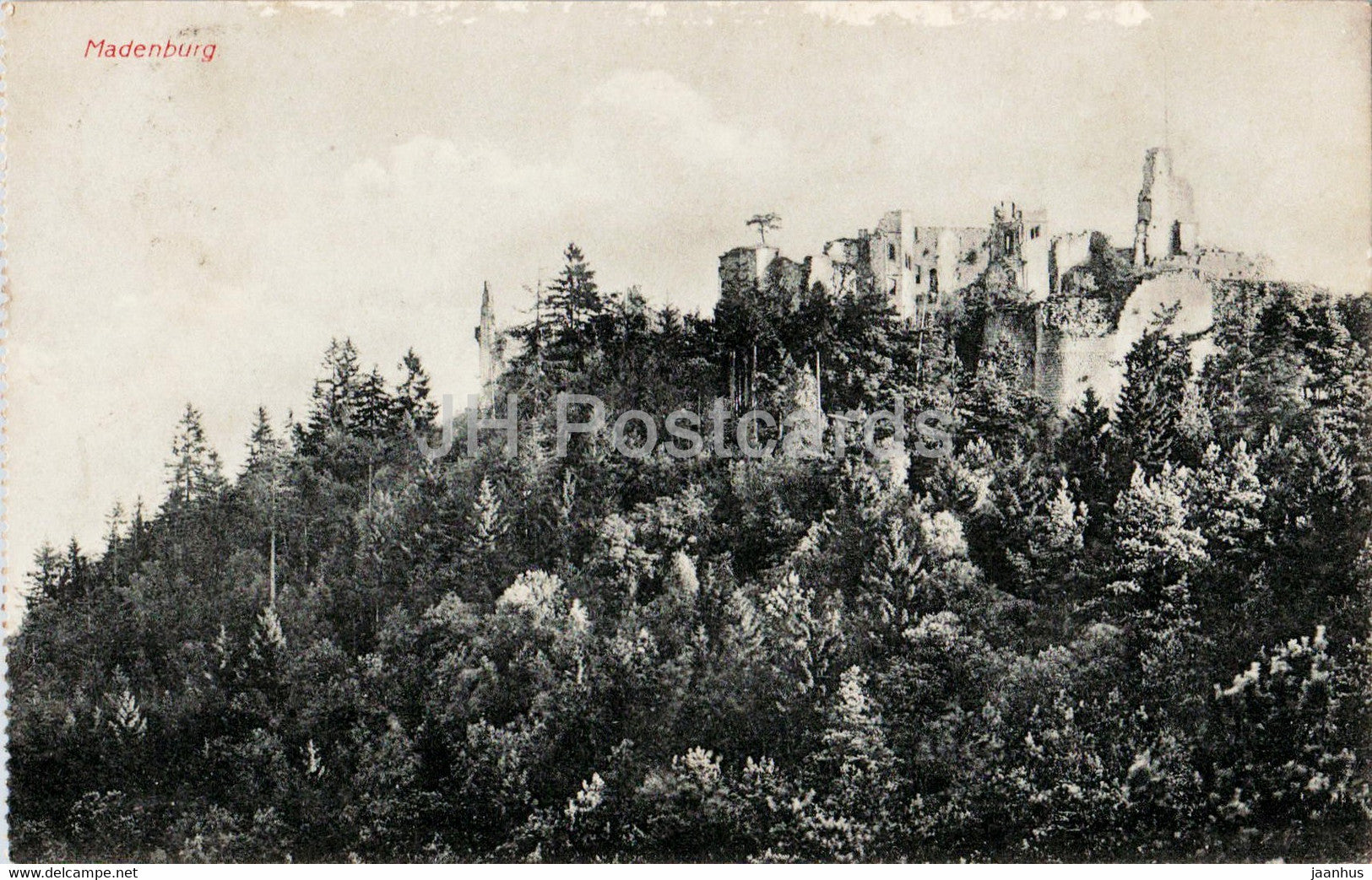 Madenburg - 1909 - old postcard - Germany - used - JH Postcards