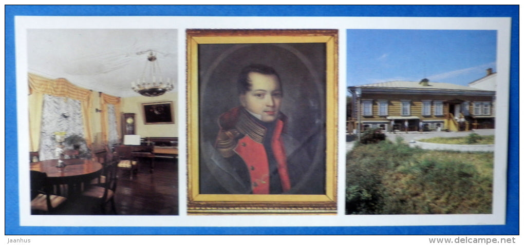 Decembrists museum in the former home of Naryshkin - painting - Kurgan - Zauralie - 1982 - Russia USSR - unused - JH Postcards